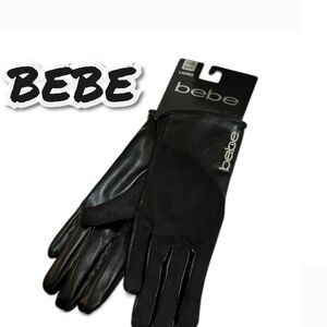 Bebe Elegant Black Gloves